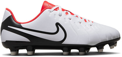 NIK JR LEGEND 10 CLUB FG/MG WHITE/BLACK-BRIGHT CRIMSON DV4352-100