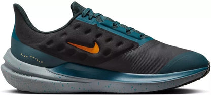 Nike Winflo 9 Shield BLACK/SAFETY ORANGE-GEODE TEAL DM1106-002
