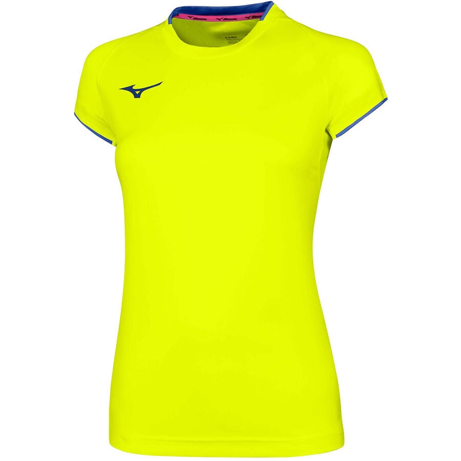 TEAM CORE S/SLEEVE TEE WOS Yellow Fluo/Royal 32EA720244