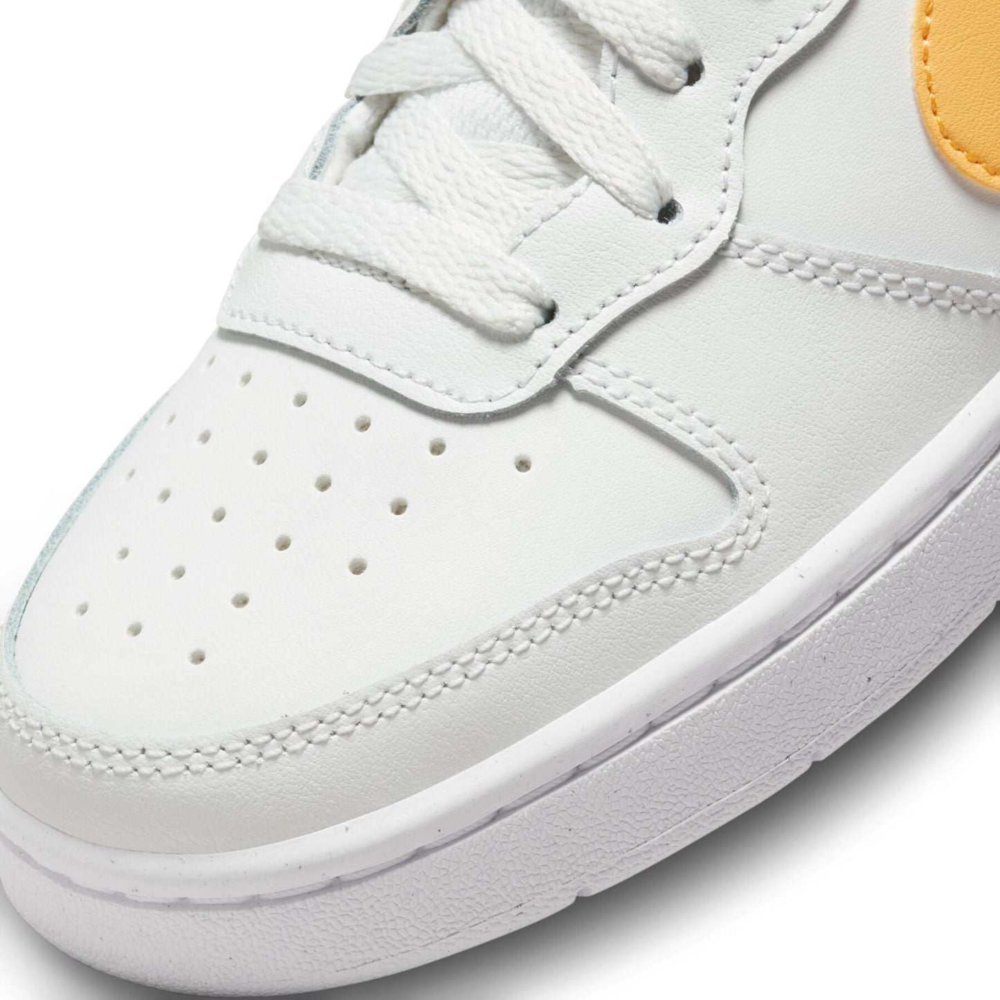 CD7782-112 Nike Court Borough Mid 2 SUMMIT WHITE/TOPAZ GOLD-CORAL CHALK