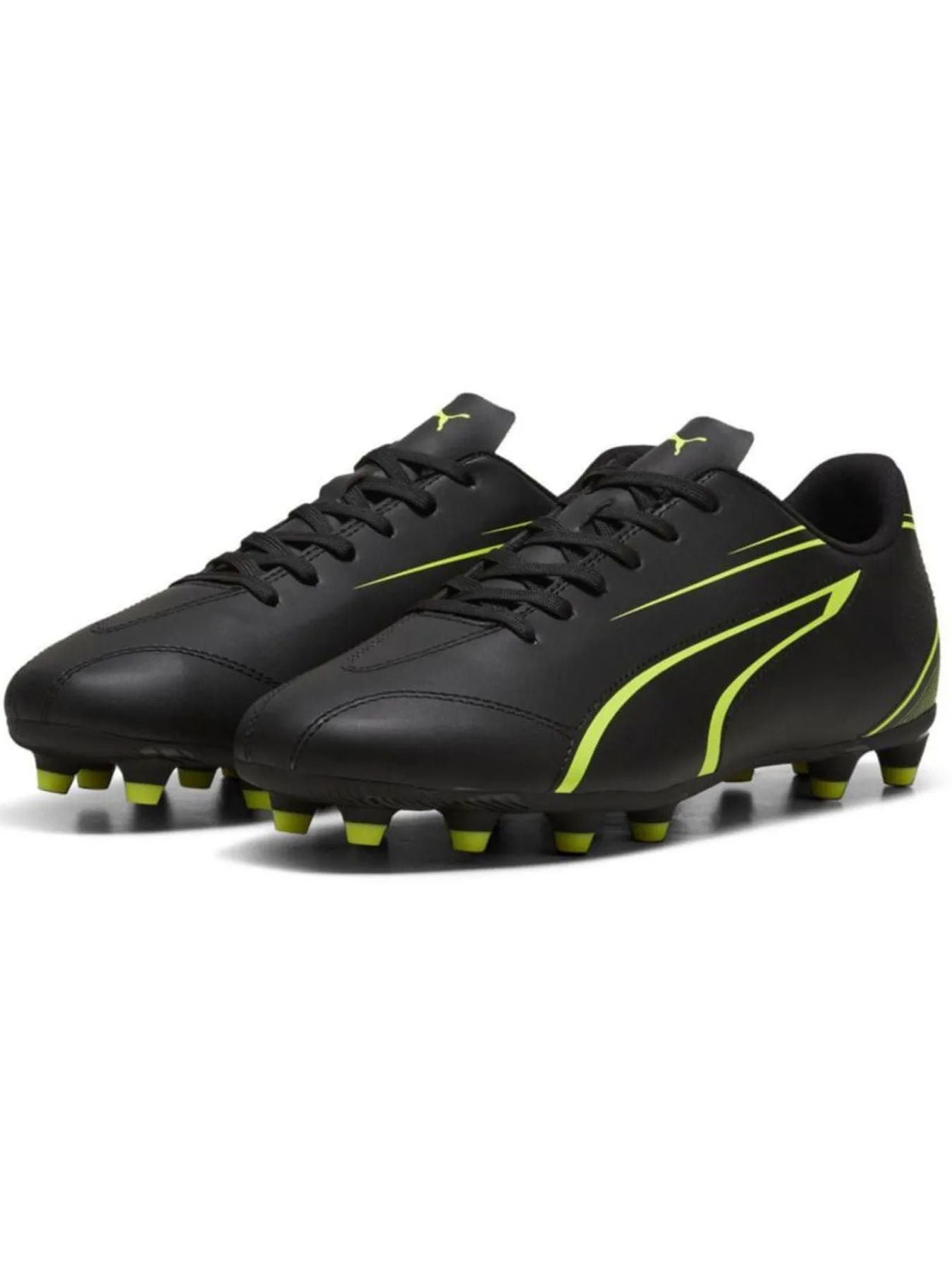 PUMA VITORIA FG/AG BLACK-ELECTRIC LIME 107483-03