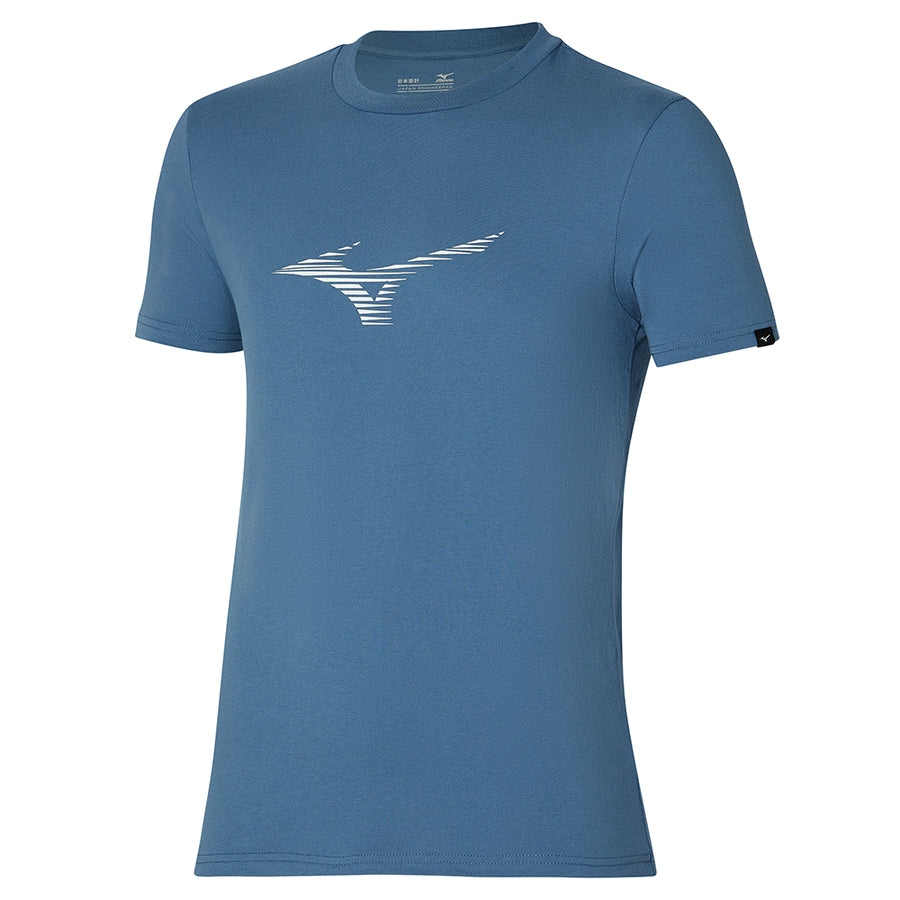 MIZUNO ATHLETIC RB TEE CHINA BLUE K2GAA00121