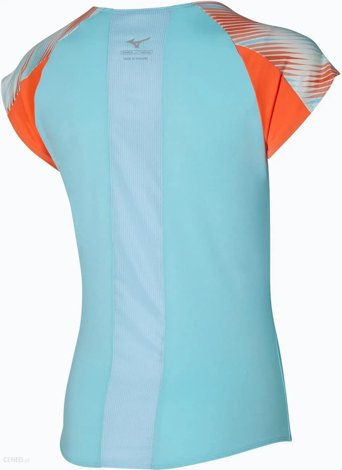 MIZUNO TENNIS PRINTED TEE W TANAGER TURQUOISE 62GAA20127
