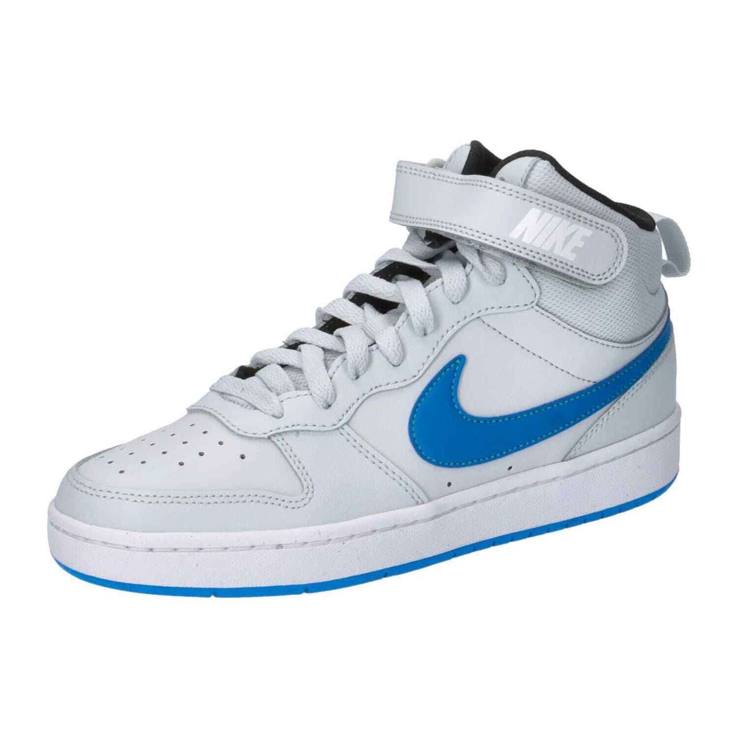 CD7782-012 Nike Court Borough Mid 2 PURE PLATINUM/PHOTO BLUE-WHITE