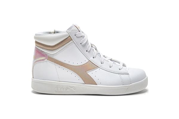 176725-D0585 DIA GAME P HIGH GIRL GS BIANCO/BEIGE DOLLARO