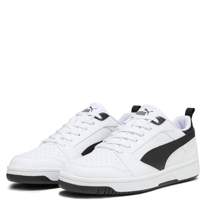 396742-02 Puma Rebound V6 Lo AC PS White- Black- Black