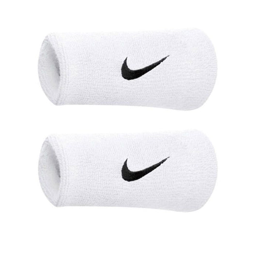 SWOOSH DW WRISTBANDS WH/BK polsini tennis bianco NNN05101OS
