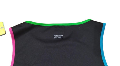 S4WSFB6-NTVF FRE TOP BLACK-TURQUOISE-GREEN-FUCSIA