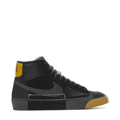 FB8891-001 Nike Blazer Mid Pro Club BLACK/MEDIUM ASH-BRONZINE-BLUE TINT