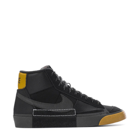 FB8891-001 Nike Blazer Mid Pro Club BLACK/MEDIUM ASH-BRONZINE-BLUE TINT