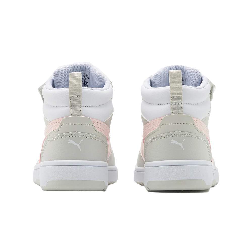 393832-04 Puma Rebound V6 Mid AC+ PS White-Frosty Pink-Sedate Gray