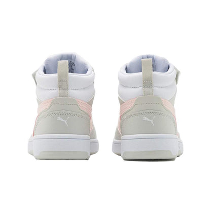 393832-04 Puma Rebound V6 Mid AC+ PS White-Frosty Pink-Sedate Gray