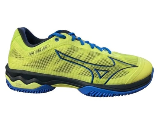 Mizuno WAVE EXCEED LIGHT PADEL scarpe tennis padel uomo giallo fluo/azzurro 61GB222245