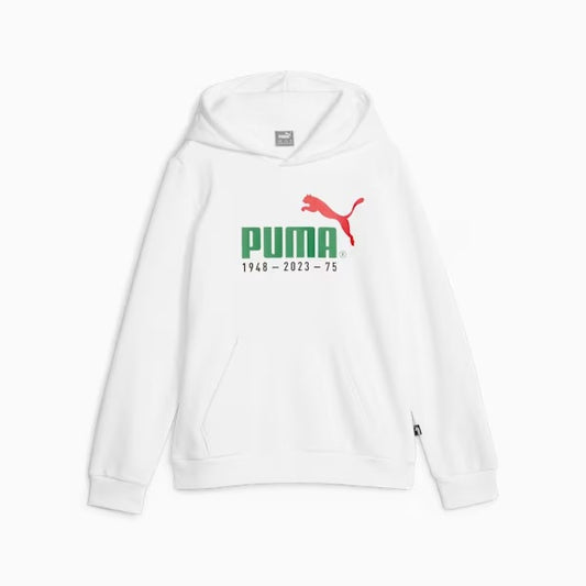 676826-02 No.1 Logo Celebration Hoodie FL B White