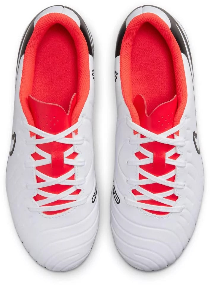 NIK JR LEGEND 10 CLUB FG/MG WHITE/BLACK-BRIGHT CRIMSON DV4352-100