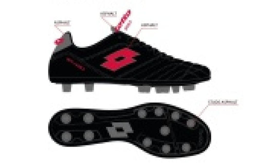 STADIO 300 III FG 50	ALL BLACK/FLAME RED 220068-2DN