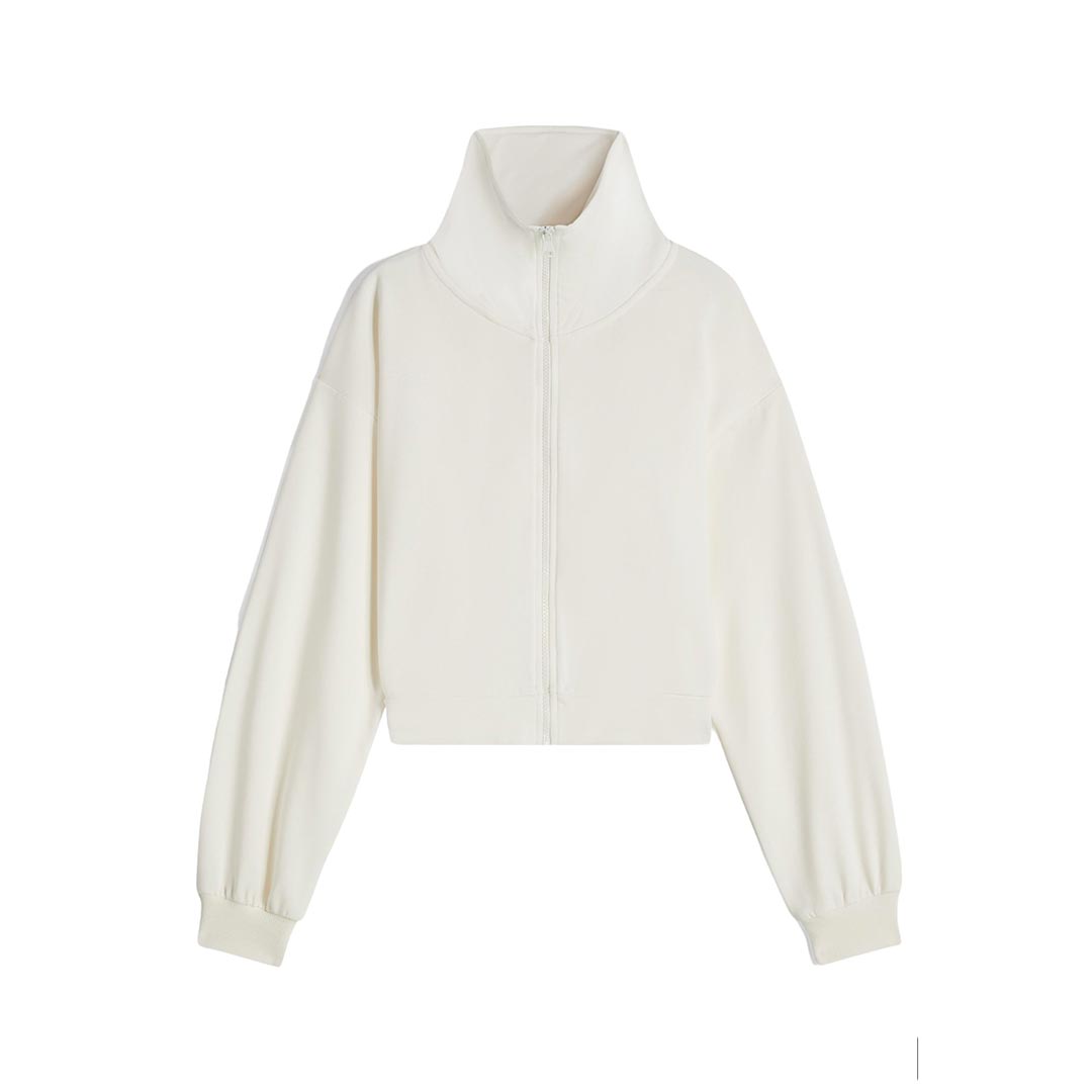 FREDDY FELPA ZIP WHITE ALYSSUM S4WMCS2-W420