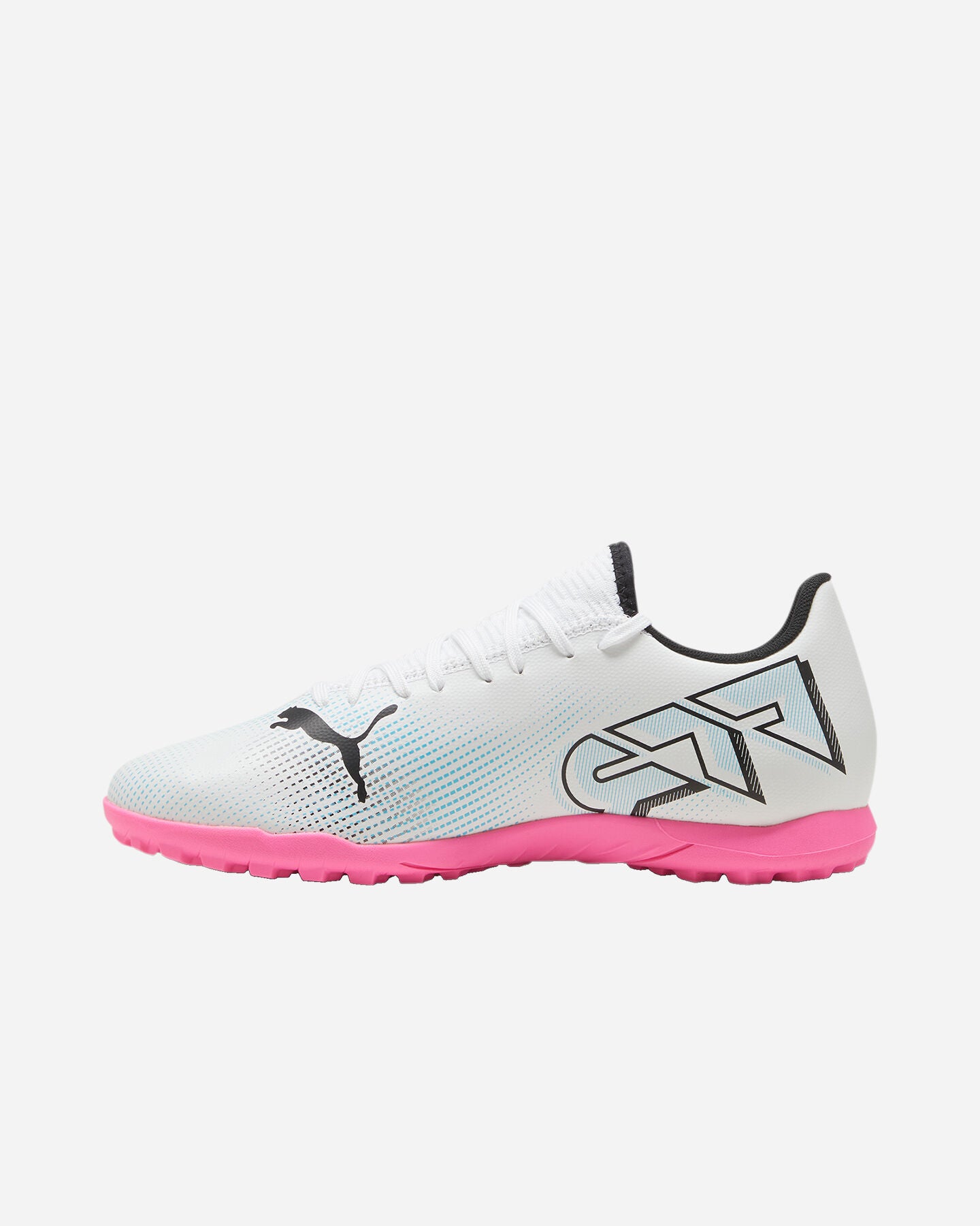 PUMA FUTURE 7 PLAY TT WHITE-BLACK-POISON PINK 107726-01