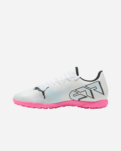 PUMA FUTURE 7 PLAY TT WHITE-BLACK-POISON PINK 107726-01