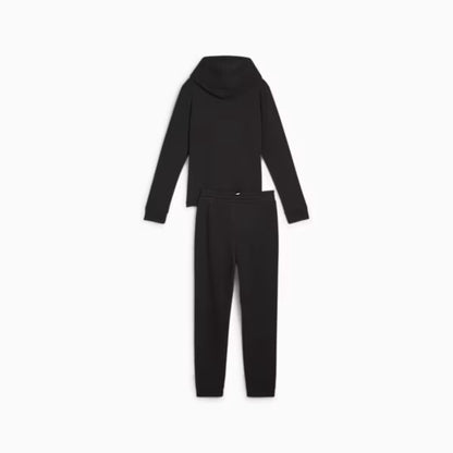 PUM HOODED SWEAT SUIT TR CL G BLACK 673586-01