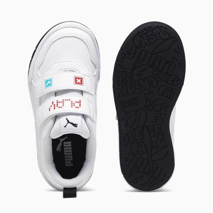 392561-01 Puma Multiflex SL Let's Play V PS White- White-For All Time Red