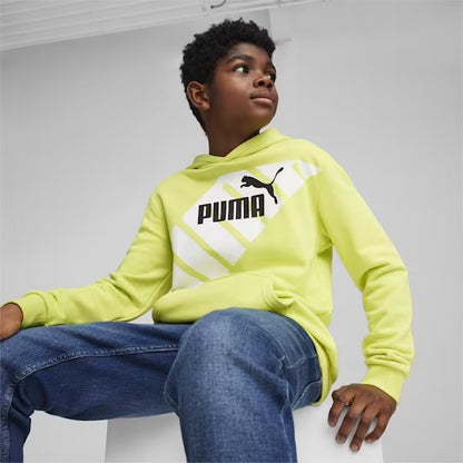 PUM PUMA POWER GRAPHIC HOODIE TR B LIME SHEEN 679256-38