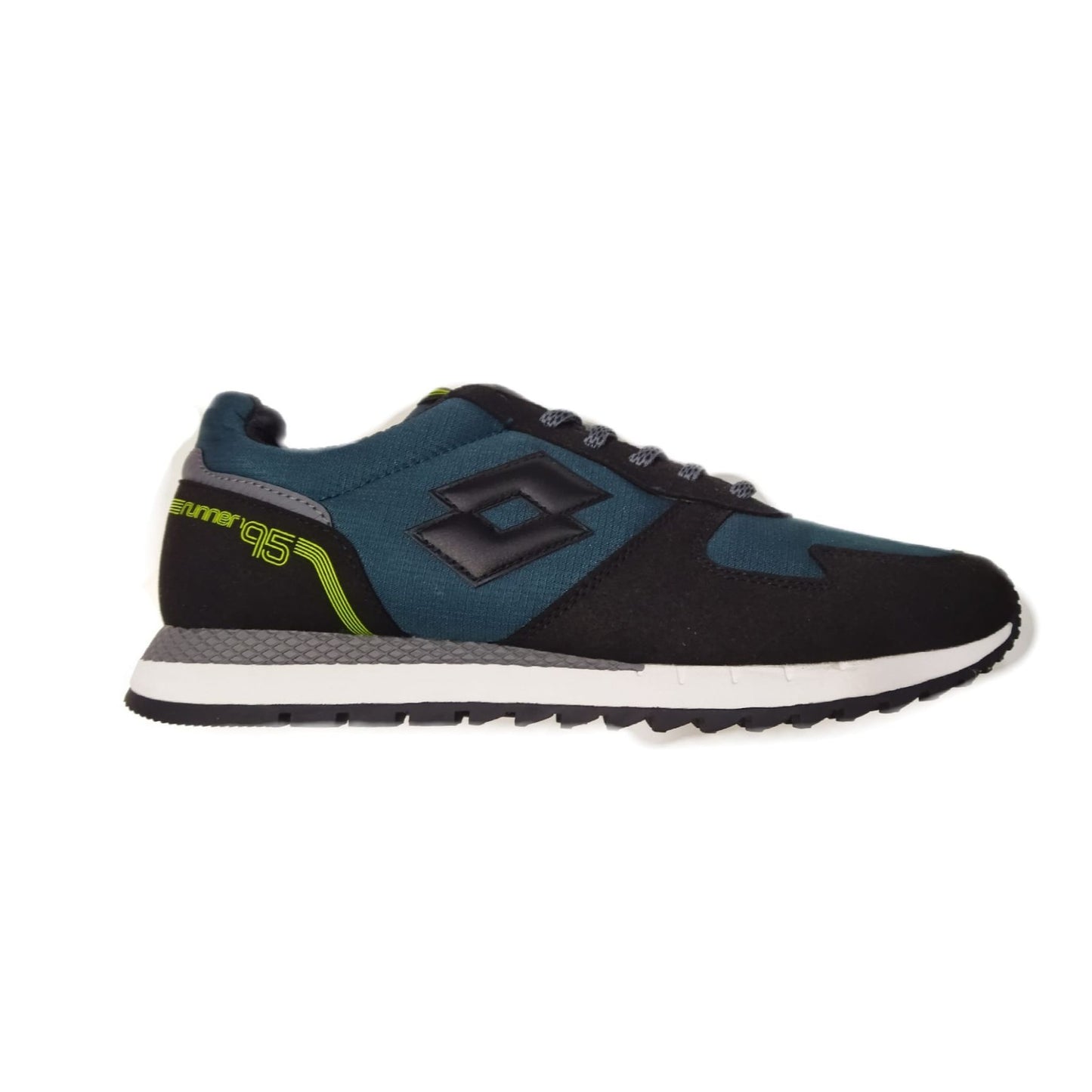 Lotto RUNNER '95 AMF DEEP TEAL/ALL BLACK scarpe ginnastica passeggio uomo nero/verdone 218096-9F6