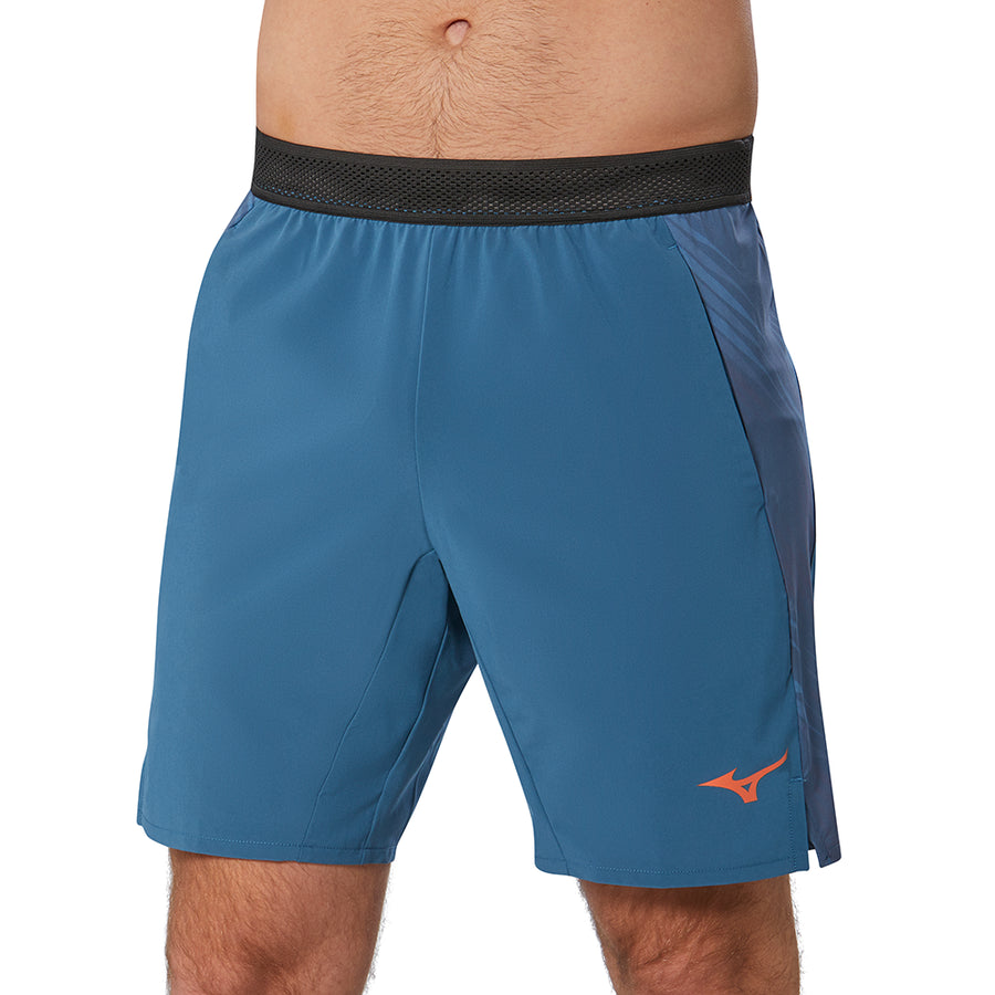 MIZUNO TENNIS 8 IN AMPLIFY SHORT BLUE ASHES 62GBA00117