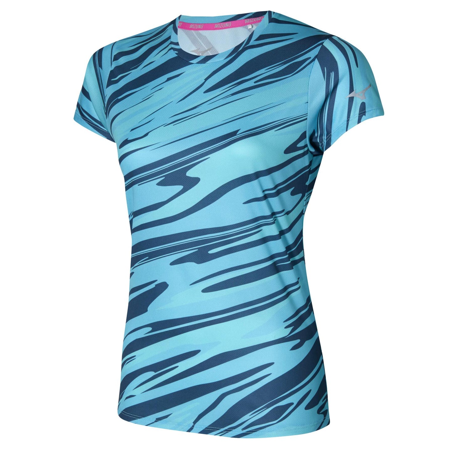 MIZUNO CORE IMPULSE GRAPHIC TEE W MAUI BLUE J2GAA20829