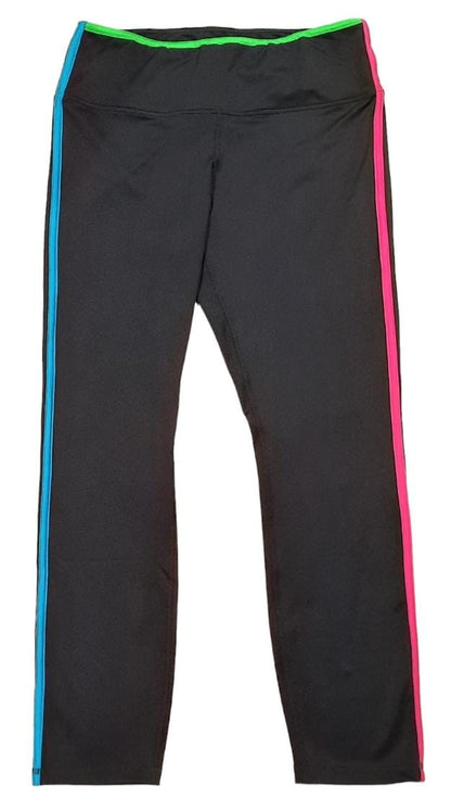 SF5HS403-NTVF FRE PANTALONE 7/8 BLACK-TURQUOISE-GREEN-FUCSIA