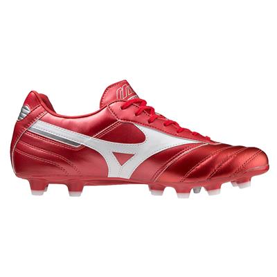 Mizuno MORELIA II PRO MD scarpe calcio uomo pelle vitello rosso/bianco P1GA221360