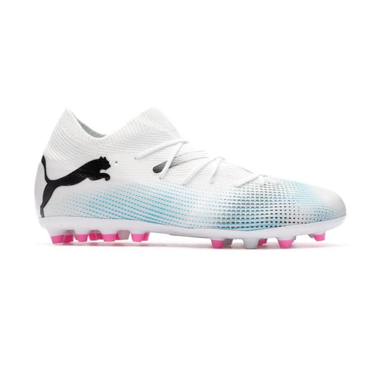 PUMA FUTURE 7 MATCH MG JR WHITE-BLACK-POISON PINK 107730-01