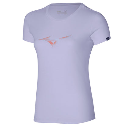 MIZUNO ATHLETIC RB TEE W PASTEL LILAC K2GAA20169