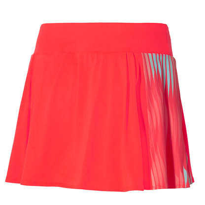 MIZUNO TENNIS PRINTED FLYING SKIRT W FIERRY CORAL 62GBA20153