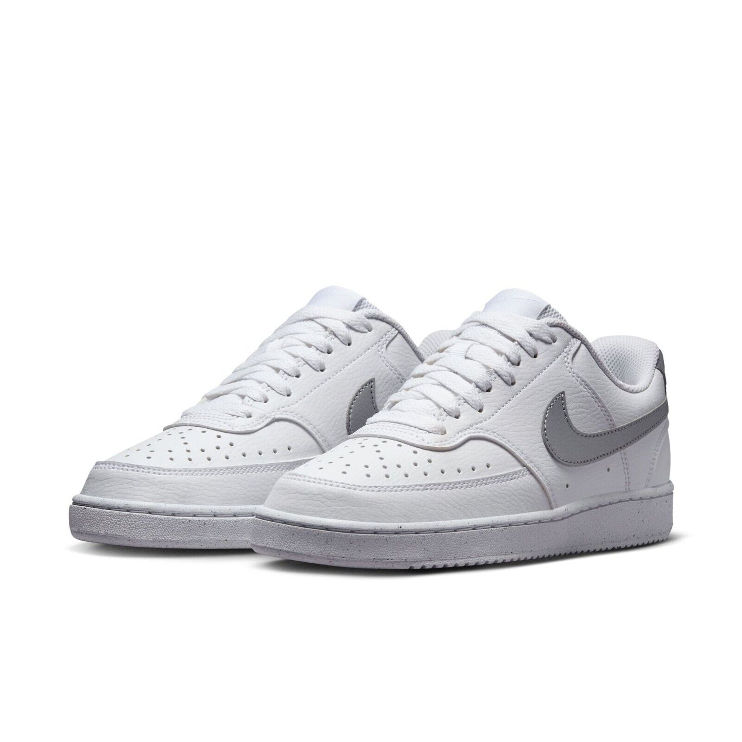 DH3158-108 Nike Court Vision Low Next Nature WHITE/METALLIC SILVER-WHITE