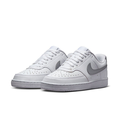 DH3158-108 Nike Court Vision Low Next Nature WHITE/METALLIC SILVER-WHITE