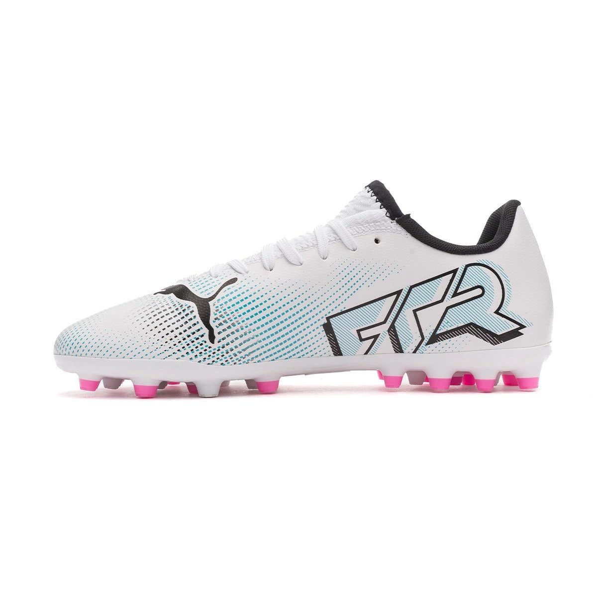 PUMA FUTURE 7 PLAY MG JR WHITE-BLACK-POISON PINK 107736-01