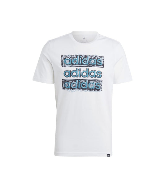 HY1338 ADI M DOODLE MLT T WHITE