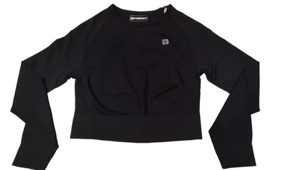 F3WSFT3-N FRE T-SHIRT MANICA LUNGA NERO