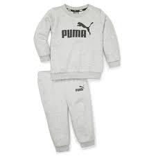 846141-04 Minicats ESS Crew Jogger FL Light Gray Heather