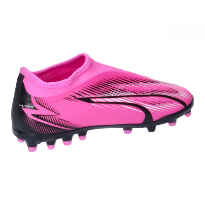 PUM ULTRA MATCH LL MG JR POISON PINK-WHITE-BLACK 107771-01