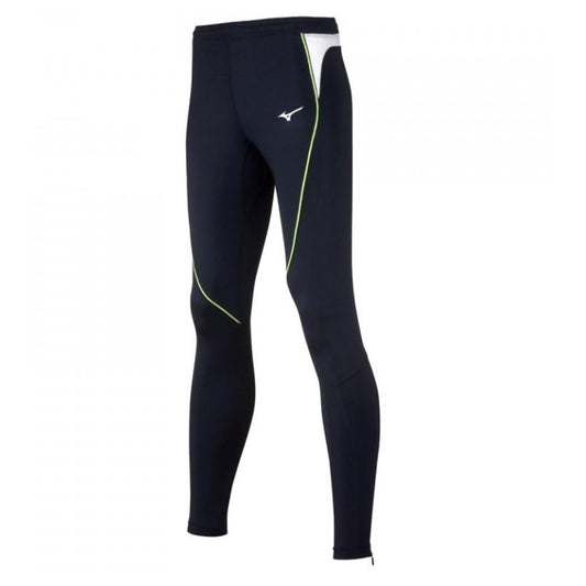 Mizuno MEN PREMIUM LONGTIGHT pantalone running uomo blu navy/giallo fluo U2EB700314