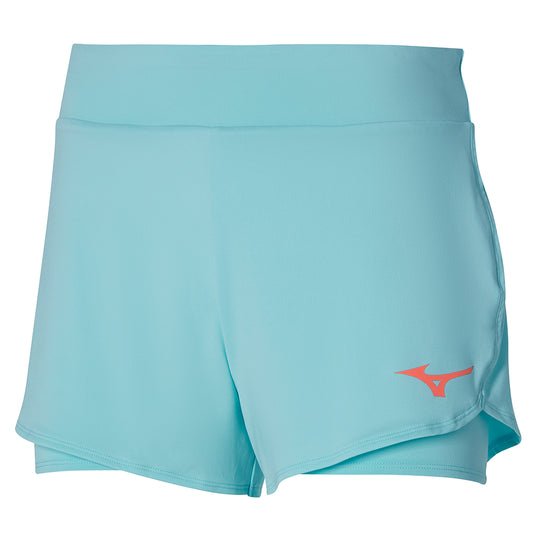MIZUNO TENNIS FLEX SHORT W TANAGER TURQUOISE 62GBA21527