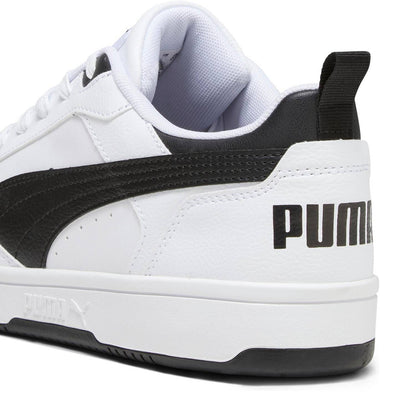 396742-02 Puma Rebound V6 Lo AC PS White- Black- Black