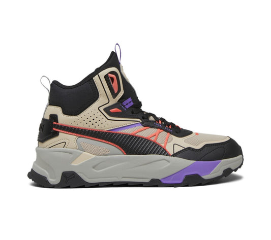 392327-03 Trinity Mid Hybrid Granola- Black-Fiery Coral