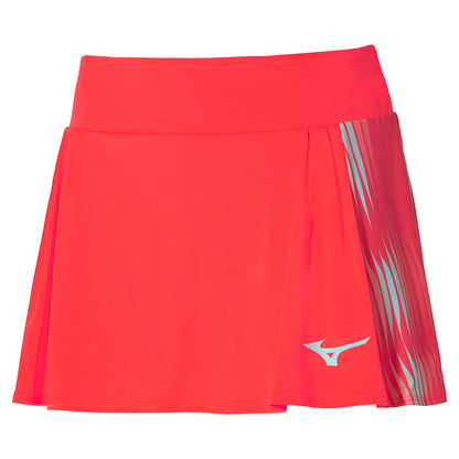 MIZUNO TENNIS PRINTED FLYING SKIRT W FIERRY CORAL 62GBA20153