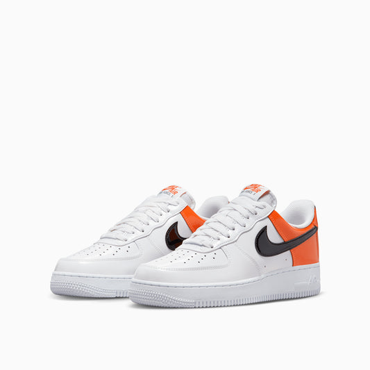 Nike W AIR FORCE 1 '07 ESS le scarpe pelle unisex white/arancio DJ9942-103