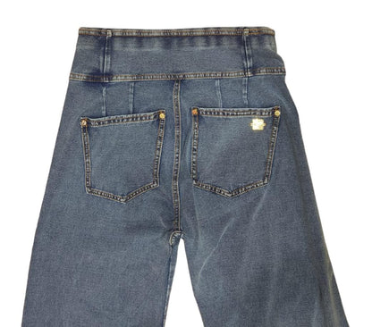 FREDDY PANTALONE LUNGO DENIM BLU MEDIO-TOB. SEAMS NOWY33HS401ORG-J108T