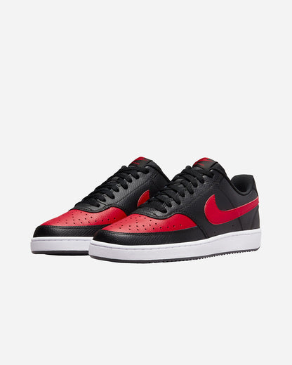 Nike Court Vision Low BLACK/UNIVERSITY RED-WHITE scarpe basket uomo nero/rosso DV6488-001