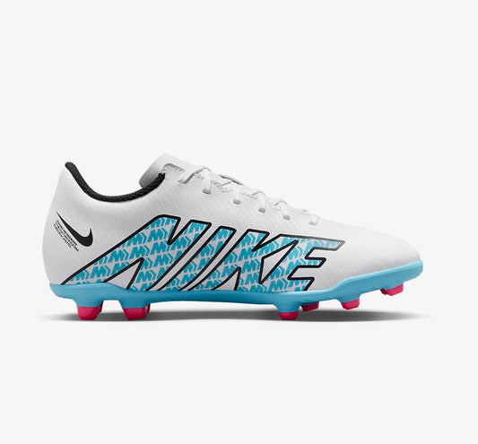 Nike Jr. Mercurial Vapor 15 Club FG/MG WHITE/BALTIC BLUE-PINK BLAST scarpe calcio bambini/ragazzi DJ5958-146